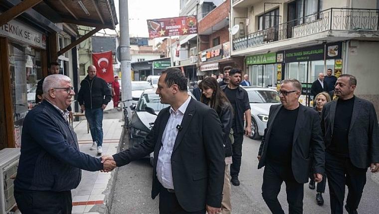 Başkan Eşki Çamdibi'nde saha mesaisinde