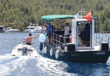 Muğla Koyları 8 Atık Alım Teknesiyle Koruma Altında