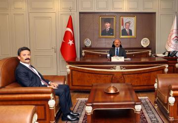 Vali Dr. Osman Varol, Besni Kaymakamı Ahmet Oğuz Aslan’ı kabul etti