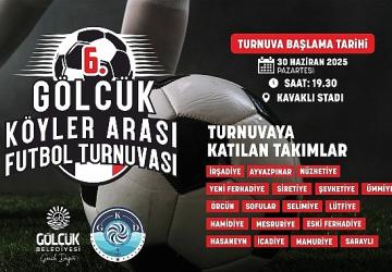 6. Gölcük Köyleri Arası Futbol Heyecanı Başlıyor