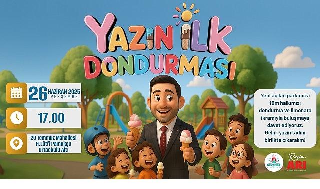“Yazın İlk Dondurması" Rasim Başkan'dan
