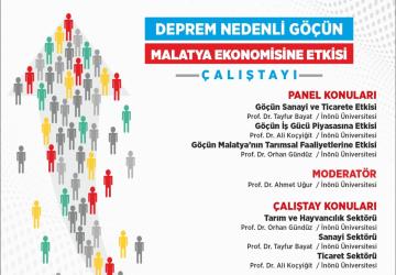 ‘Deprem Nedenli Göçün Malatya Ekonomisine Etkisi’ çalıştayı düzenleniyor