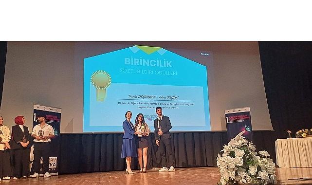 Egeli genç araştırmacıya birincilik ödülü Egeli genç araştırmacıya birincilik ödülü