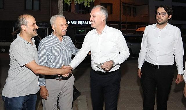 Başkan Alper Taban Sinanbey'de Vatandaşlarla Buluştu Başkan Alper Taban Sinanbey'de Vatandaşlarla Buluştu