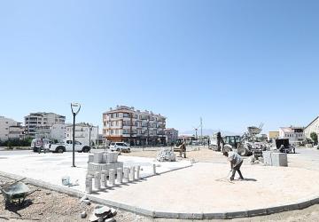 GİM Toptancılar Sitesi yanındaki bölge yenileniyor