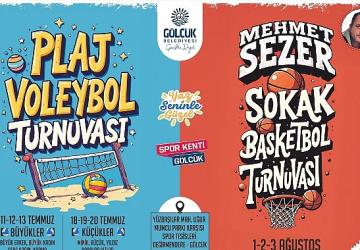 Spor kenti Gölcük'te yaz turnuvaları başlıyor