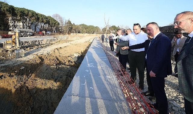 Tünel segmentleri İzmit'teki ana üretim alanına geldi