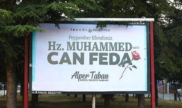 İnegöl Belediyesi'nden Duygulandıran Mesaj: “Hz. Muhammed (Sav)'e Can Feda" İnegöl Belediyesi'nden Duygulandıran Mesaj: “Hz. Muhammed (Sav)'e Can Feda"