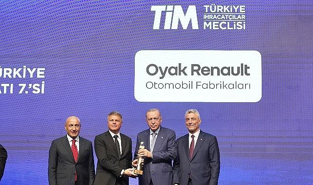 Oyak Renault, Türkiye'nin en büyük 7. ihracatçısı oldu Oyak Renault, Türkiye'nin en büyük 7. ihracatçısı oldu