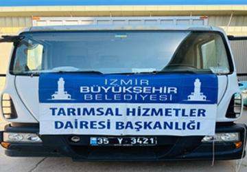 Büyükşehir'den yangın bölgesine yem desteği