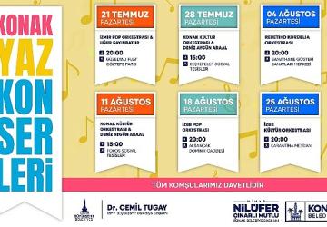 Konak Yaz Konserleri başlıyor