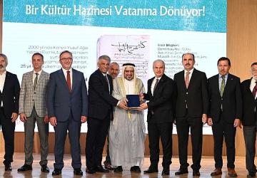Yurt Dışına Kaçırılan Nadide Yazma Eserlerden “Kitab Şerhu'l-Esma" Yeniden Konya'ya Kazandırıldı