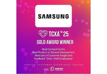 Samsung'a Türkiye Müşteri Deneyimi Ödülleri (TCXA) 2025'ten 3 Altın Ödül!