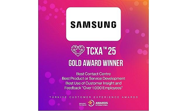 Samsung'a Türkiye Müşteri Deneyimi Ödülleri (TCXA) 2025'ten 3 Altın Ödül! Samsung'a Türkiye Müşteri Deneyimi Ödülleri (TCXA) 2025'ten 3 Altın Ödül!