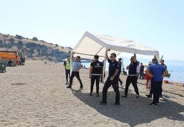 Menderes Belediyesi'nden Şezlong Operasyonu