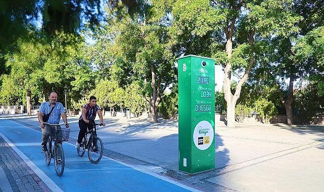 Konya Büyükşehir'in Yapay Zeka Destekli Bisiklet Sayaçları Devrede