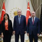 Cumhurbaşkanı Erdoğan, DEM Parti İmralı heyetini Cumhurbaşkanlığı’nda kabul etti