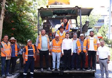 Başkan Güner, Asfalt Çalışmalarını Yerinde Denetledi
