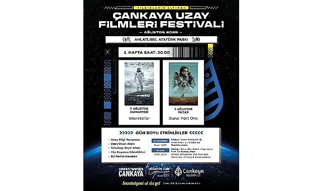 Çankaya'da Uzay Filmleri Festivali 2 Ağustos'ta Başlıyor