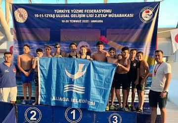 Aliağalı Yüzücüler Ankara'da Göz Doldurdu