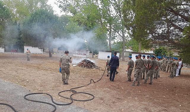 KOBİTEM'in yangın eğitimleri devam ediyor