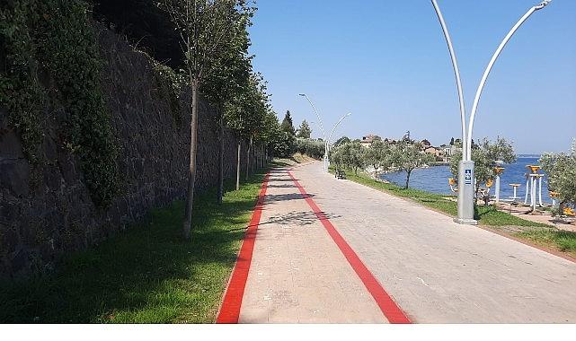Büyükşehir, bisiklet yolu çizgilerini yeniliyor Büyükşehir, bisiklet yolu çizgilerini yeniliyor