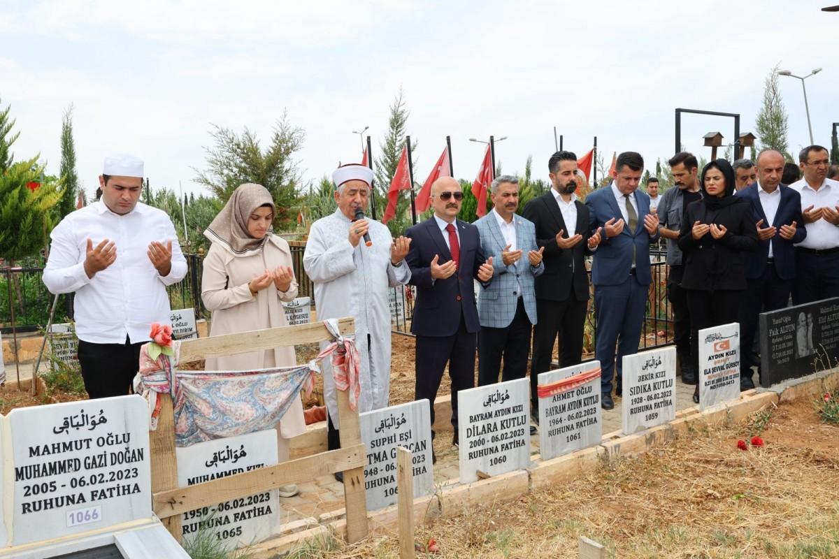 Adıyaman'da 15 Temmuz ve Deprem şehitlerine dualarla anıldı Adıyaman'da 15 Temmuz ve Deprem şehitlerine dualarla anıldı