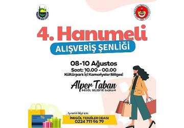 İnegöl'de Hanımeli Alışveriş Şenliği Başlıyor: Üç Gün Alışveriş Keyfi