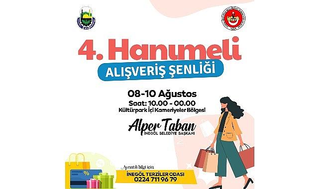 İnegöl'de Hanımeli Alışveriş Şenliği Başlıyor: Üç Gün Alışveriş Keyfi İnegöl'de Hanımeli Alışveriş Şenliği Başlıyor: Üç Gün Alışveriş Keyfi