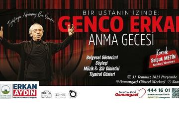 Usta sanatçı Genco Erkal Osmangazi'de anılacak