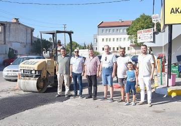 Burhaniye Sanayi Sitesi'nde Asfalt Yama Çalışmaları Başladı