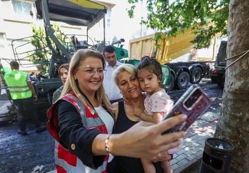 Şenlikköy'ün sokakları yenileniyor.