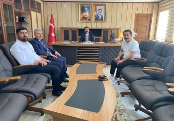Latif Doğan’dan Kaymakam Aslan’a ziyaret