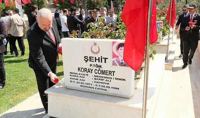 15 Temmuz şehitleri Menemen'de törenle anıldı 15 Temmuz şehitleri Menemen'de törenle anıldı