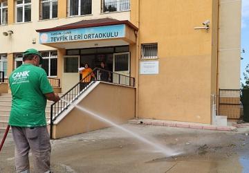 Canik Belediyesi Okulları Yeni Eğitim Yılına Hazırlıyor