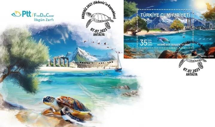 PTT, “Akdeniz 2025” İçin Özel İlkgün Zarfı Yayımladı PTT, “Akdeniz 2025” İçin Özel İlkgün Zarfı Yayımladı