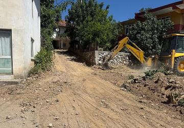 Kemer'de altyapı çalışmaları