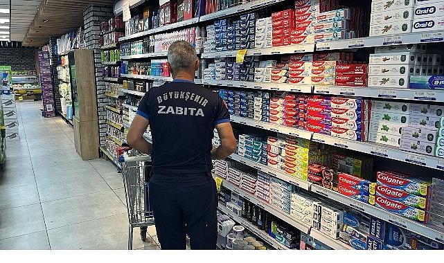 Büyükşehir'den market raflarına sıkı takip Büyükşehir'den market raflarına sıkı takip
