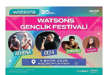 4. Watsons Gençlik Festivali 4 Ekim'de KüçükÇiftlik Park'ta!