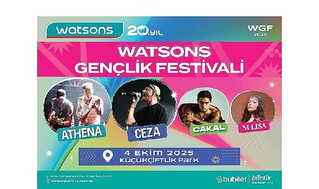 4. Watsons Gençlik Festivali 4 Ekim'de KüçükÇiftlik Park'ta! 4. Watsons Gençlik Festivali 4 Ekim'de KüçükÇiftlik Park'ta!