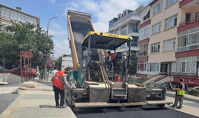 Maltepe'de asfalt çalışmaları sürüyor Maltepe'de asfalt çalışmaları sürüyor