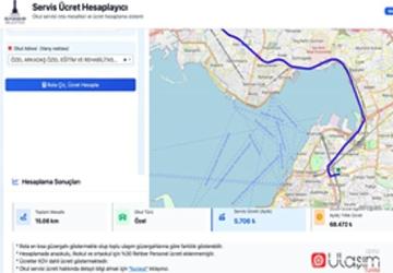 Servis ücretleri artık web sitesinden hesaplanacak