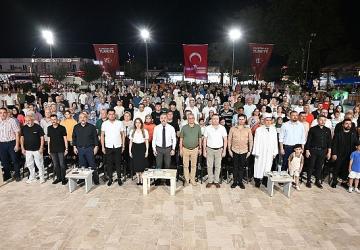 Kemer'de 15 Temmuz anma töreni