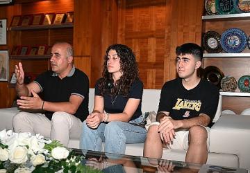 Başarılarını Başkan Topaloğlu ile paylaştılar