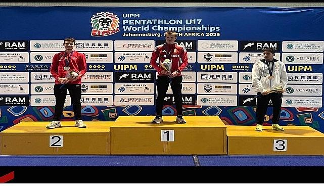 Osmangazili milli pentatlet Arda Meriç'ten dünya ikinciliği