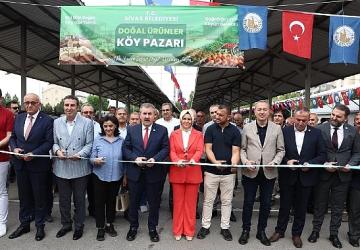 Doğal Ürünler ve Köy Pazarı Hizmete Açıldı