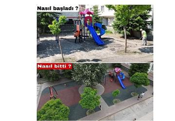 İnegöl Belediyesi Çocuklara Daha Sağlıklı Parklar Sunuyor