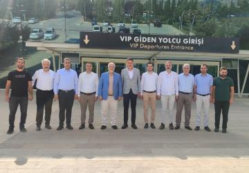 Milletvekili Doç Dr. İshak Şan, Adıyaman Havalimanı'nda karşılandı