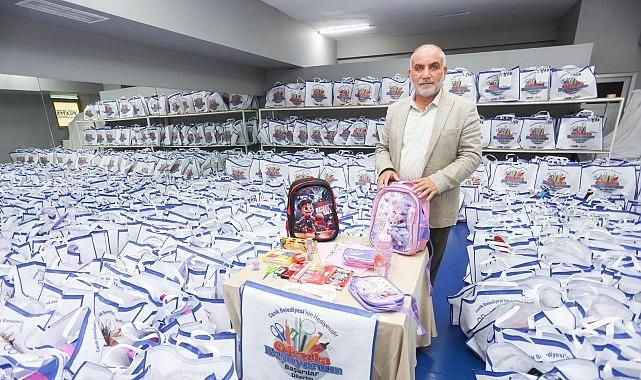Canik Belediyesi'nden Okula Başlayan Tüm Çocuklara Çanta ve Kırtasiye Setleri Hediye