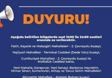 Havşeri İsale Hattı’ndaki onarım tamamlandı, dönüşümlü su dağıtımı sürüyor